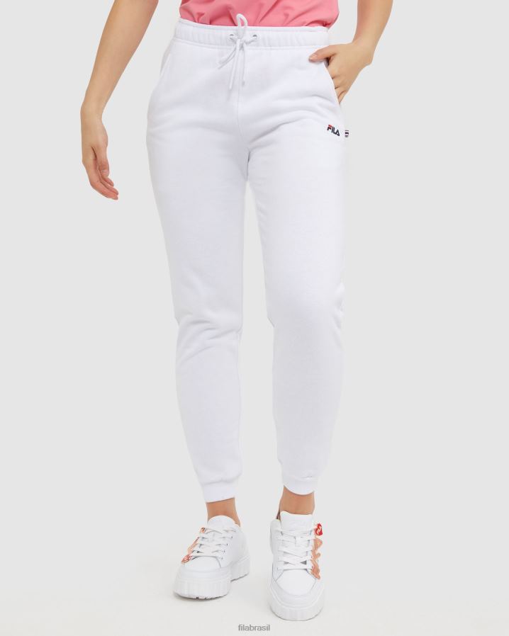 branco FILA calça fila clássica unissex branca HXJFD2469