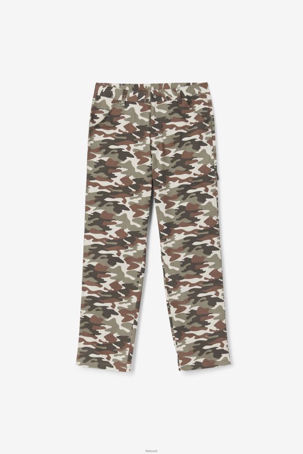 estampa camuflada FILA calça cargo 2pac fila camo print HXJFD716