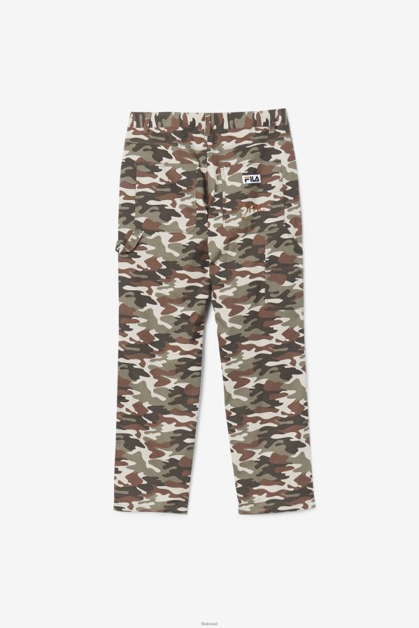 estampa camuflada FILA calça cargo 2pac fila camo print HXJFD716
