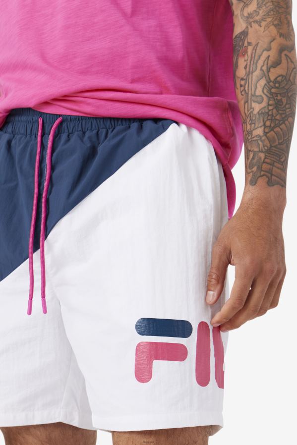 marinho/branco/roxo FILA short de natação fila azul marinho/branco/roxo ama HXJFD670