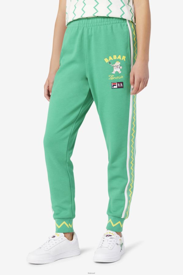 menta profundo/branco FILA fila deep mint/white fila x rb babar evertt jogger HXJFD700