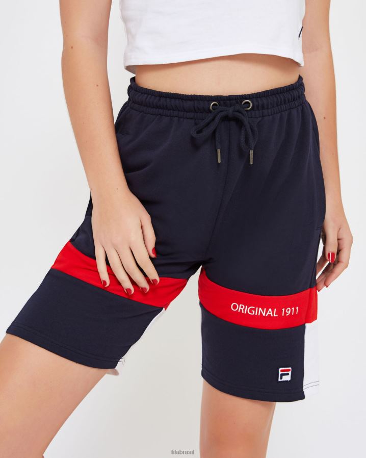 nova marinha FILA short fila unissex verona azul marinho HXJFD2667