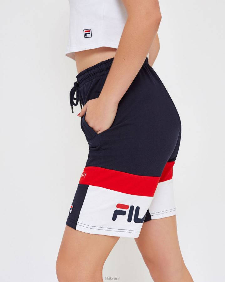nova marinha FILA short fila unissex verona azul marinho HXJFD2667