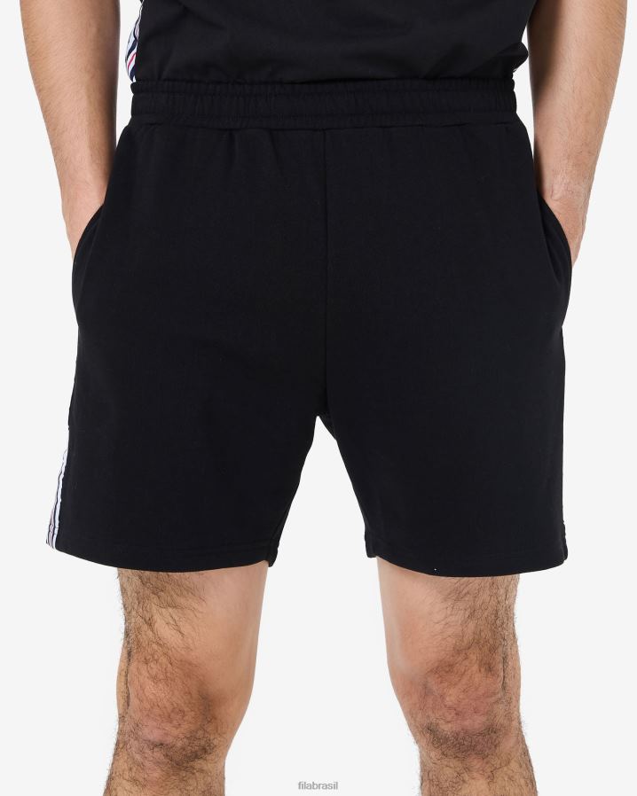 preto FILA short fila elias masculino preto HXJFD2535