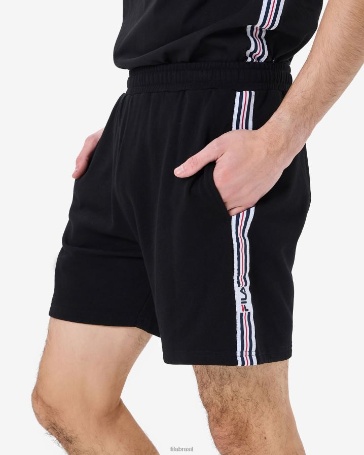 preto FILA short fila elias masculino preto HXJFD2535