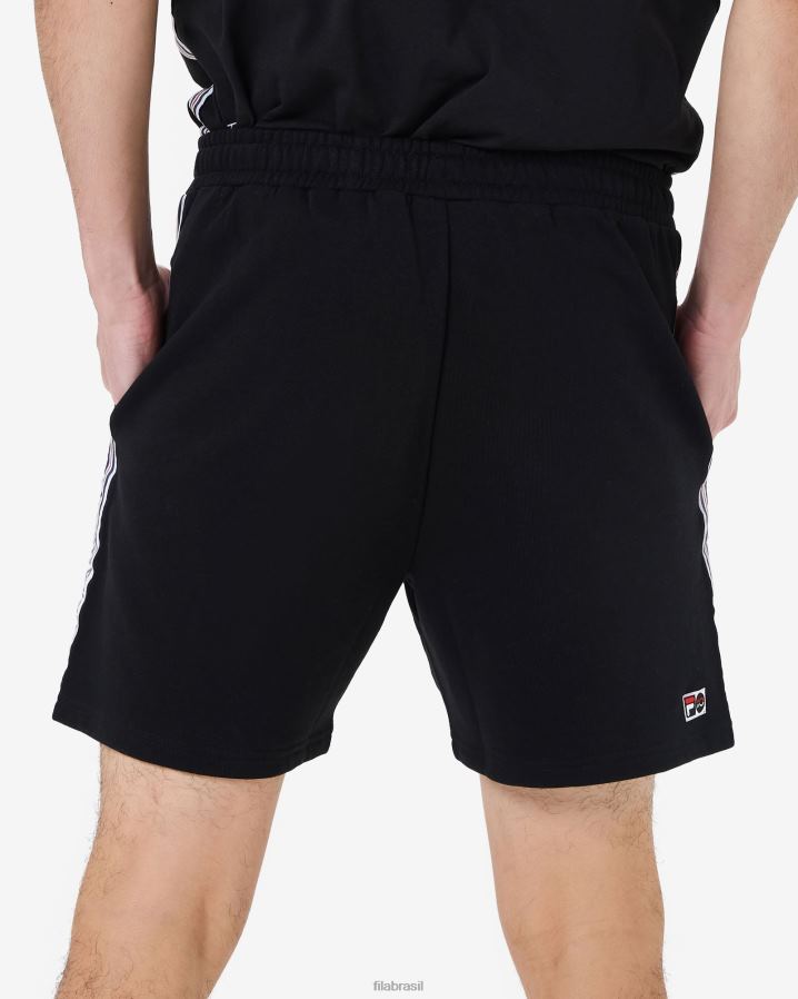 preto FILA short fila elias masculino preto HXJFD2535