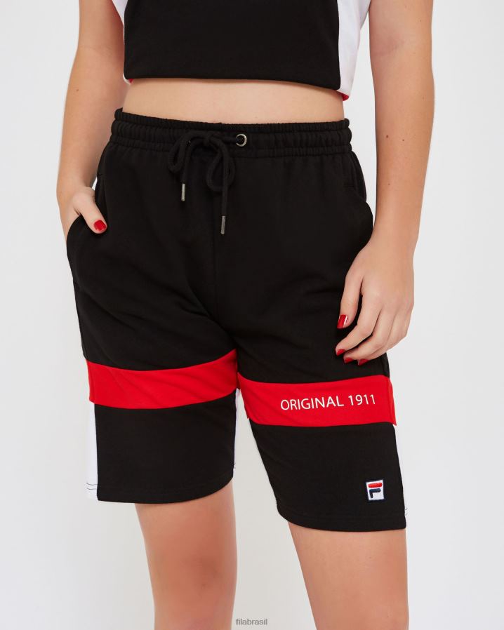 preto FILA short fila unissex verona preto HXJFD2666