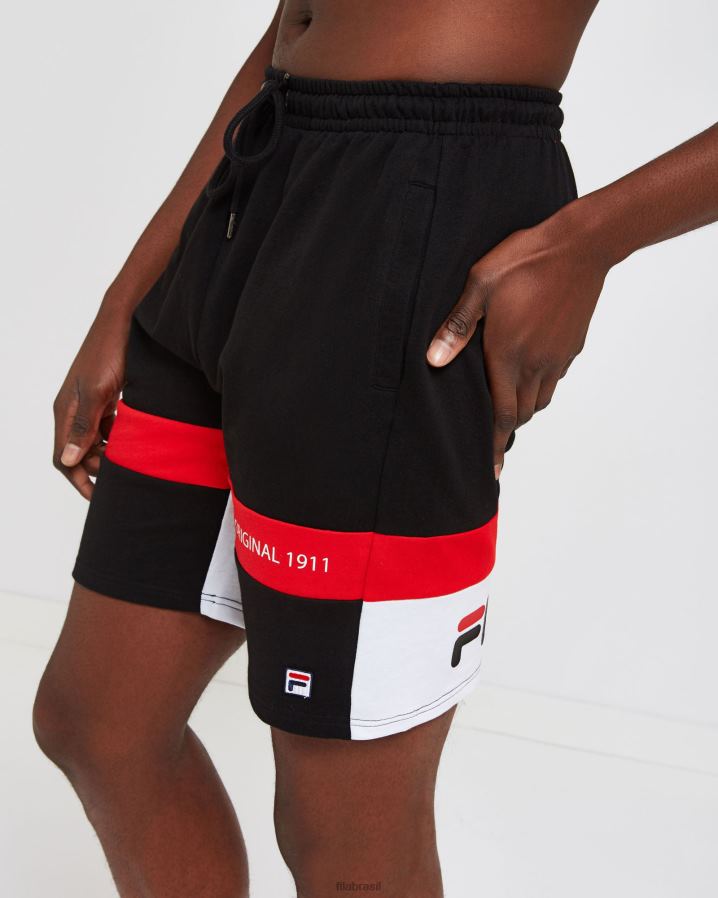 preto FILA short fila unissex verona preto HXJFD2666
