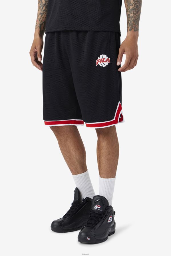preto/vermelho/branco FILA short de basquete fila preto/vermelho/branco ovi HXJFD724