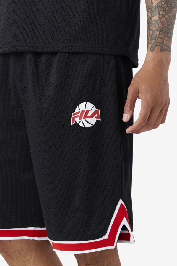 preto/vermelho/branco FILA short de basquete fila preto/vermelho/branco ovi HXJFD724