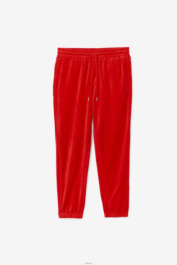 vermelho FILA calça fila vermelha de veludo HXJFD576