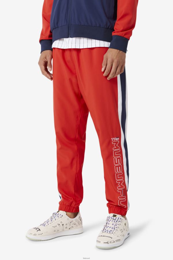 vermelho/casaco/branco FILA fila x the museu track pant fila vermelho/peacoat/branco HXJFD734