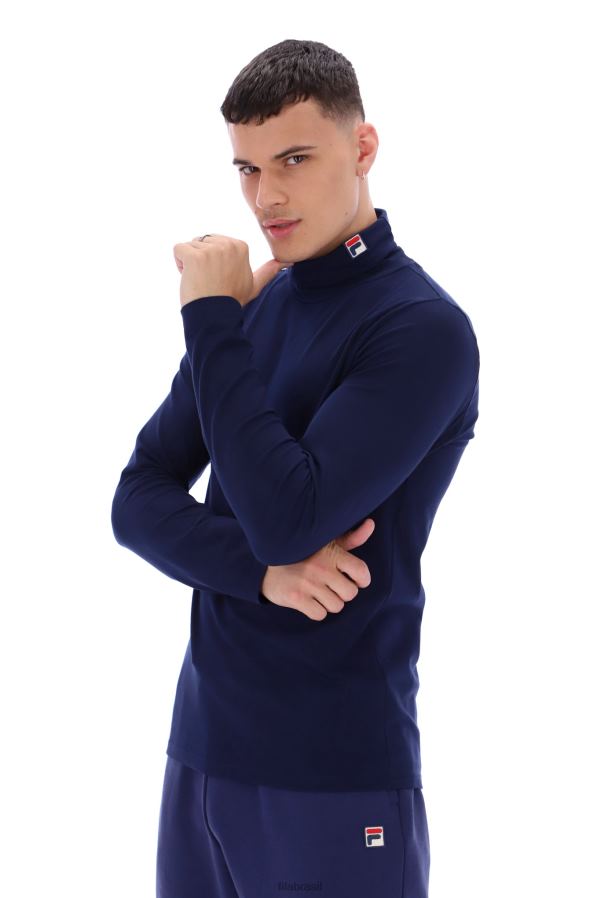 FILA 19º suéter clássico fila roll neck HXJFD3221