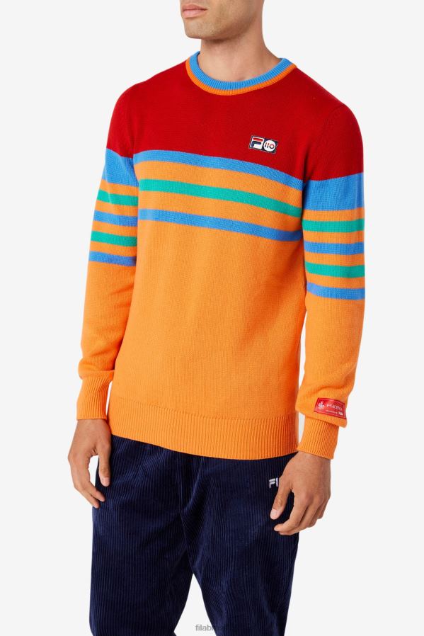 laranja/vermelho/verde/azul FILA suéter de cashmere laranja/vermelho/verde/azul fila HXJFD2538