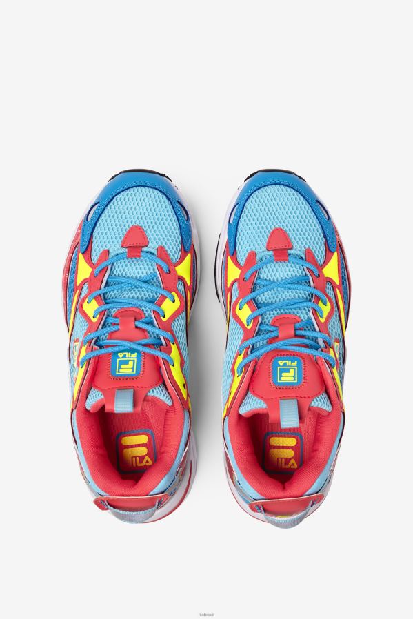 anchova/amarelo/coral ardente FILA ray tracer feminino apex fila bluefish/amarelo/fiery coral HXJFD1256