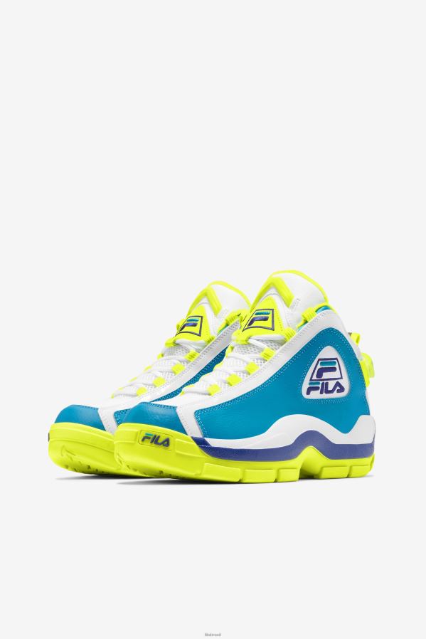 azul atômico/amarelo/branco FILA fila grant hill 2 feminino azul atômico/amarelo/branco HXJFD1188