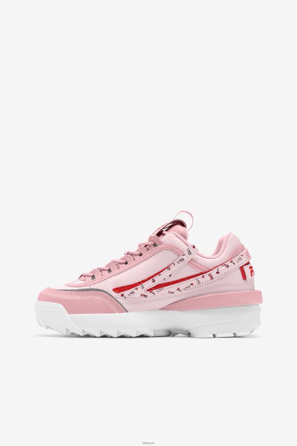blush coral/rosa/branco FILA fila coral blush/rosa/branco feminino disruptor 2 exp HXJFD1174