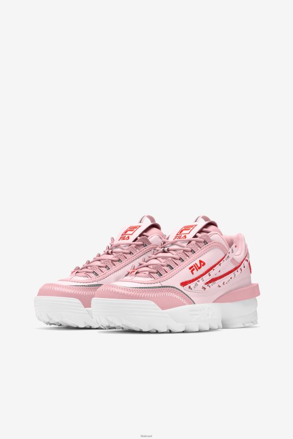 blush coral/rosa/branco FILA fila coral blush/rosa/branco feminino disruptor 2 exp HXJFD1174