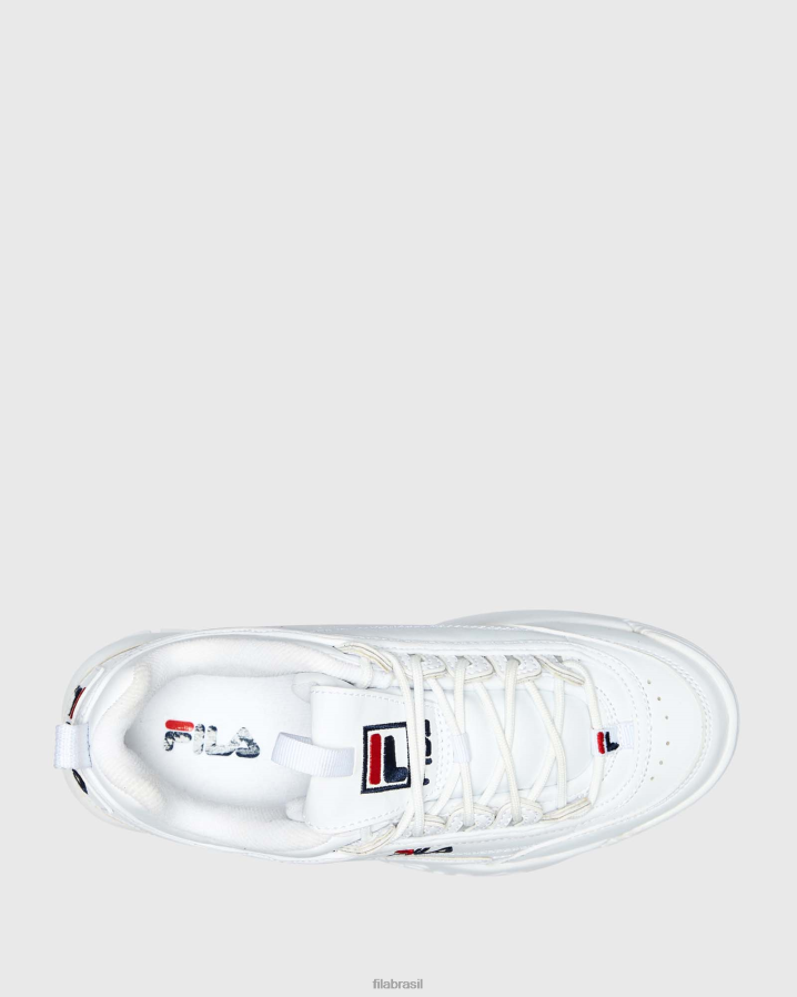 branco FILA disruptor ii fila branco feminino HXJFD3005
