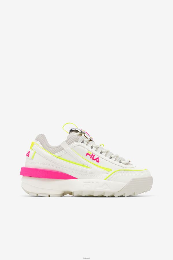 branco/areia branca/rosa glo FILA fila disruptor 2 exp feminino branco/areia branca/rosa glo HXJFD1171