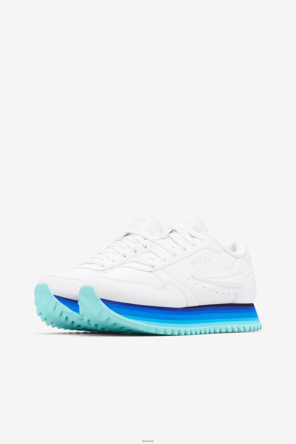 branco/marinho/azul aruba FILA fila orbit stripe feminino branco/marinho/azul aruba HXJFD1296