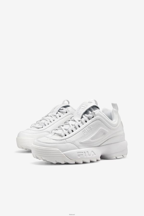 branco triplo FILA fila disruptor 2 premium branco feminino HXJFD1191