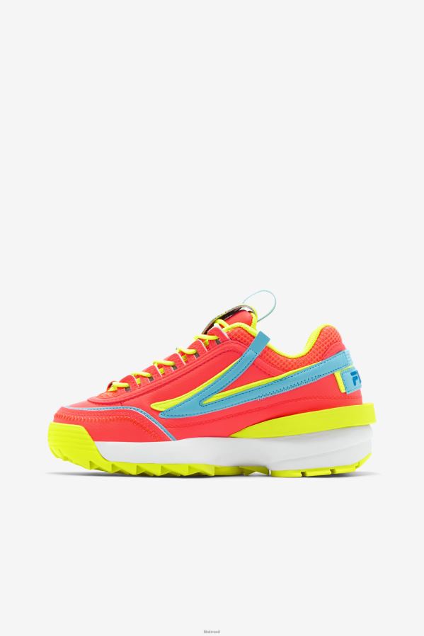 coral ardente/amarelo/anchova FILA disruptor 2 exp fila feminino coral/amarelo/azul HXJFD1176