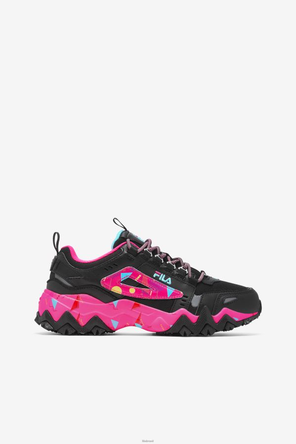 preto/rosa glo/azul FILA fila oakmont tr feminino preto/rosa glo/bluefish HXJFD1261