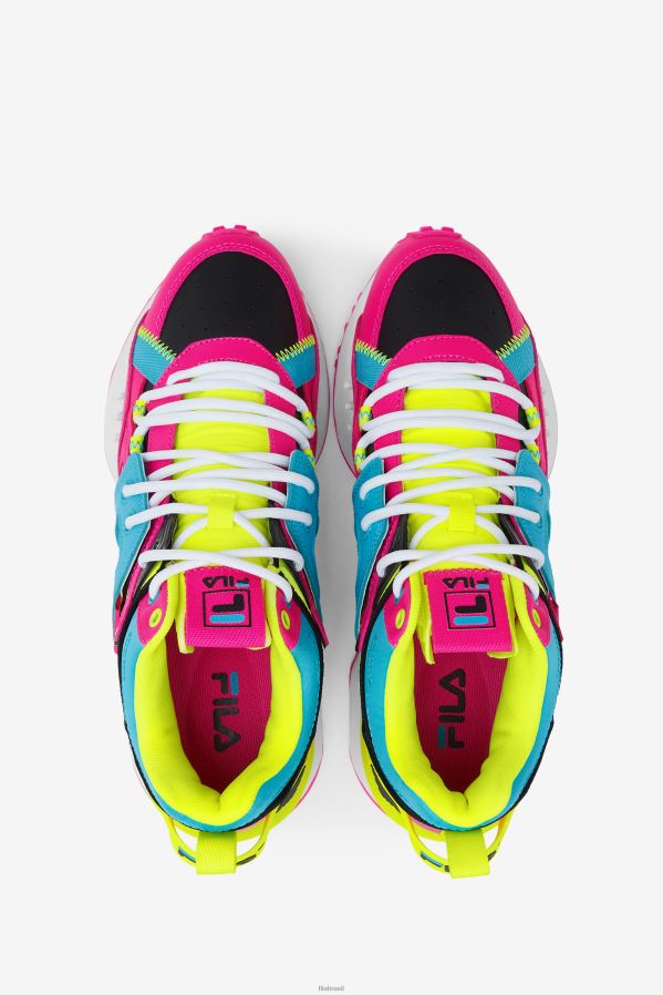 rosa brilhante/amarelo/preto FILA espectros fila feminino rosa glo/amarelo/preto HXJFD1208