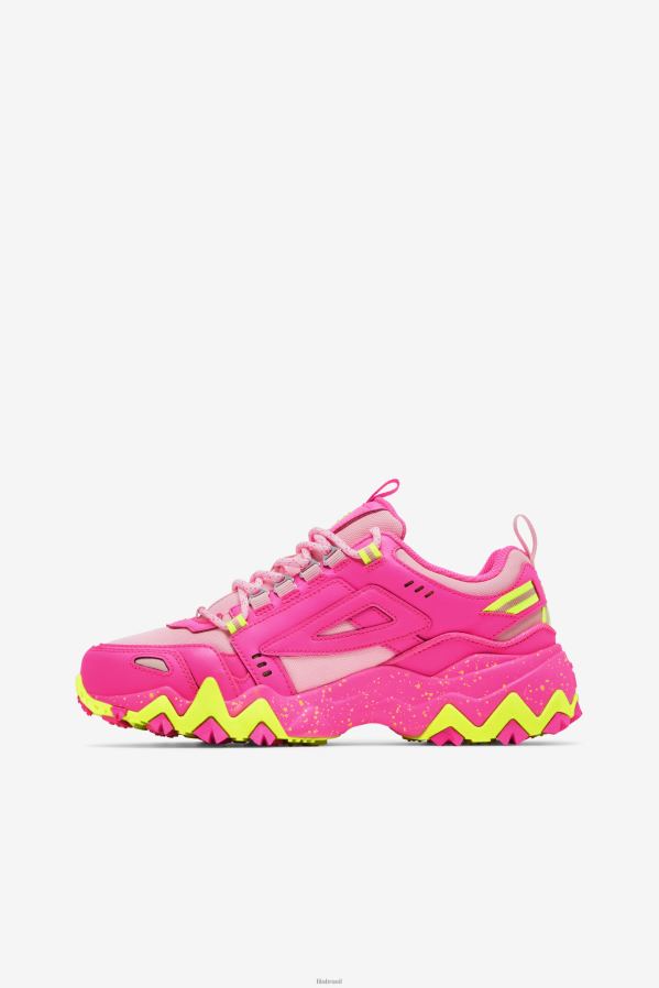 rosa/flor de amendoeira/amarelo FILA oakmont tr feminino rosa/flor de amêndoa/fila amarelo HXJFD1241