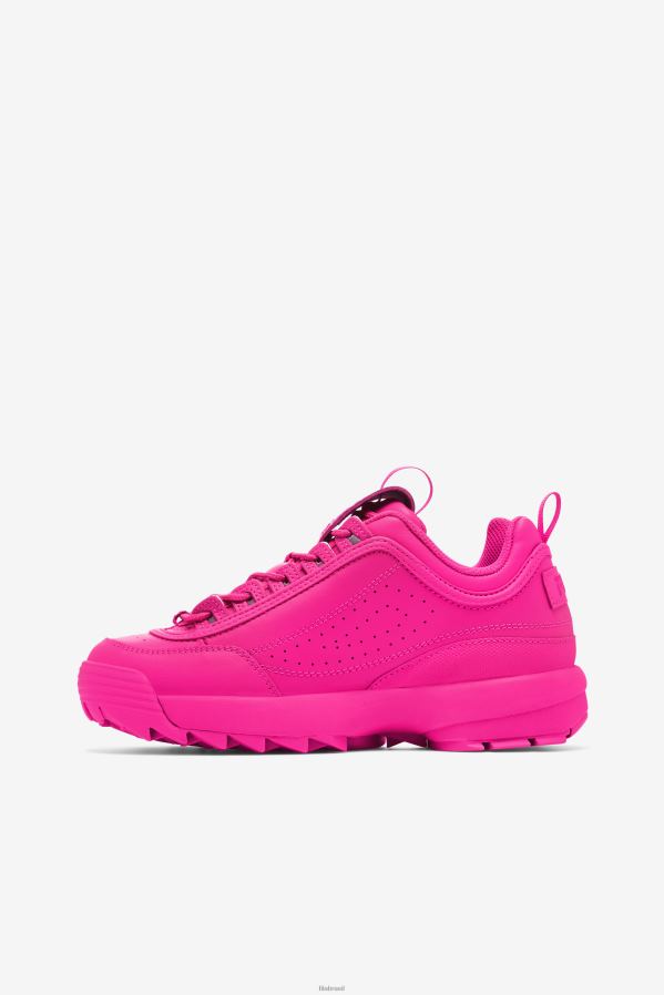 rosa glo FILA disruptor 2 premium rosa glo fila feminino HXJFD1163