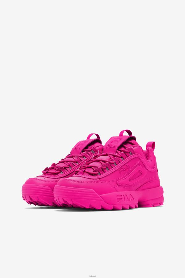 rosa glo FILA disruptor 2 premium rosa glo fila feminino HXJFD1163