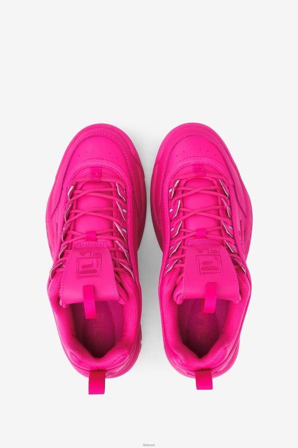 rosa glo FILA disruptor 2 premium rosa glo fila feminino HXJFD1163