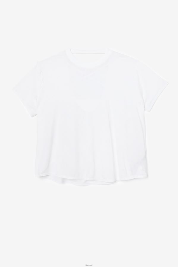 branco FILA blusa fila branca manga curta fi-lux HXJFD1920