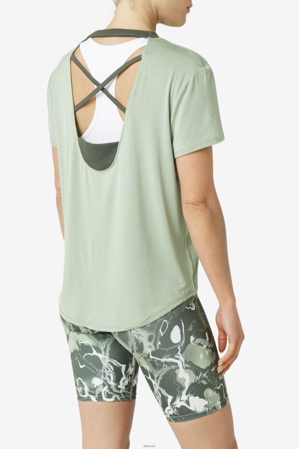 manjericão/tomilho FILA blusa de manga curta fila de manjericão/tomilho fi-lux HXJFD1902