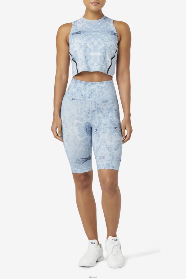 nevoeiro azul/preto FILA uplift crop top atlético azul fog/preto fila HXJFD1925