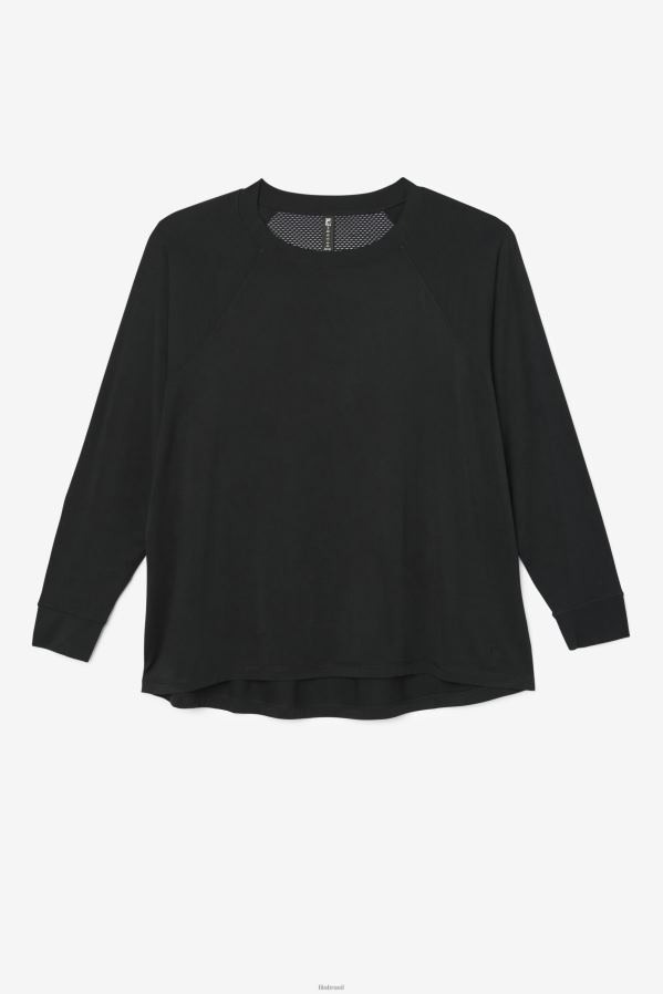 preto FILA fila fi-lux mesh back manga longa preta HXJFD1897