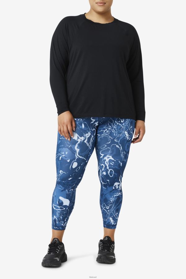 preto FILA fila fi-lux mesh back manga longa preta HXJFD1897