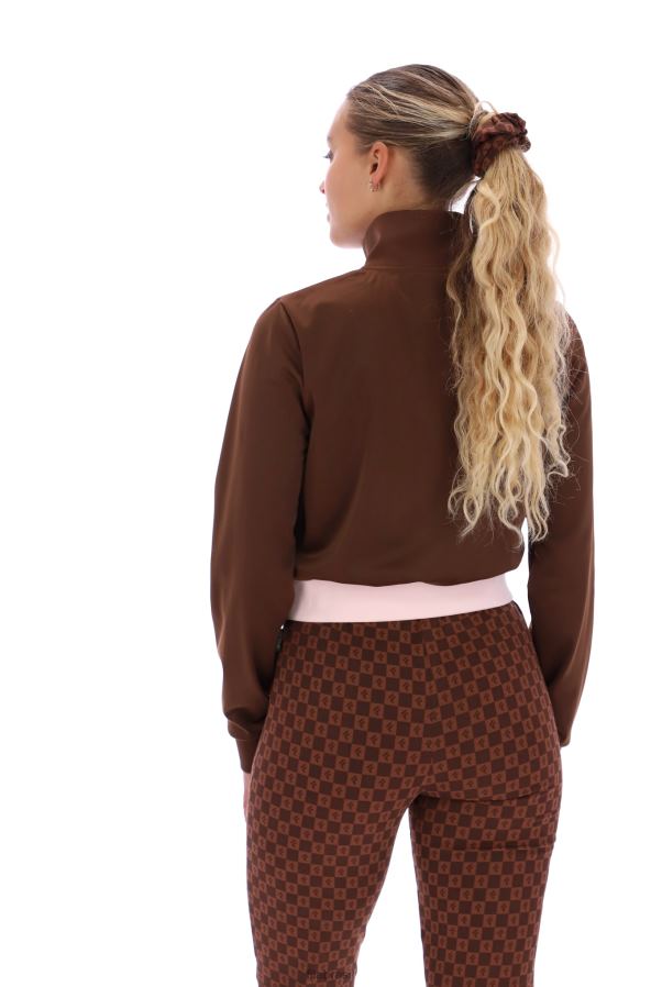 FILA fila laura blusa com estampa de zíper 1/4 HXJFD3406