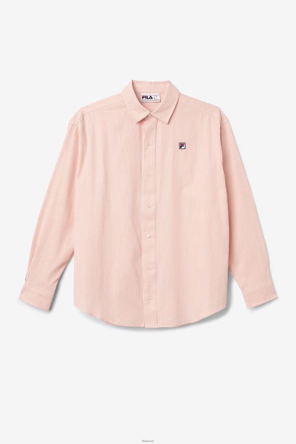 amêndoa coral/branco FILA camisa social ariella coral amêndoa/branca fila HXJFD1398