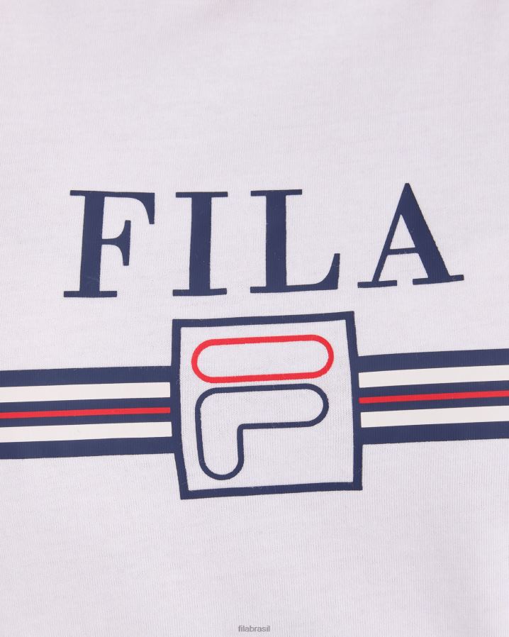 branco FILA camiseta fila branca cathy HXJFD2786