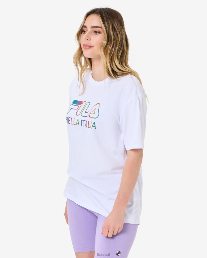branco FILA camiseta fila branca maddy HXJFD2944