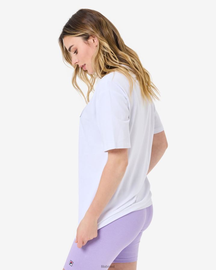 branco FILA camiseta fila branca maddy HXJFD2944