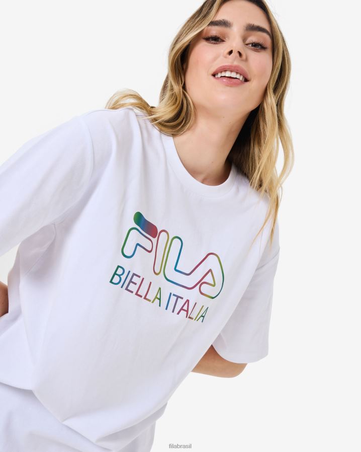 branco FILA camiseta fila branca maddy HXJFD2944