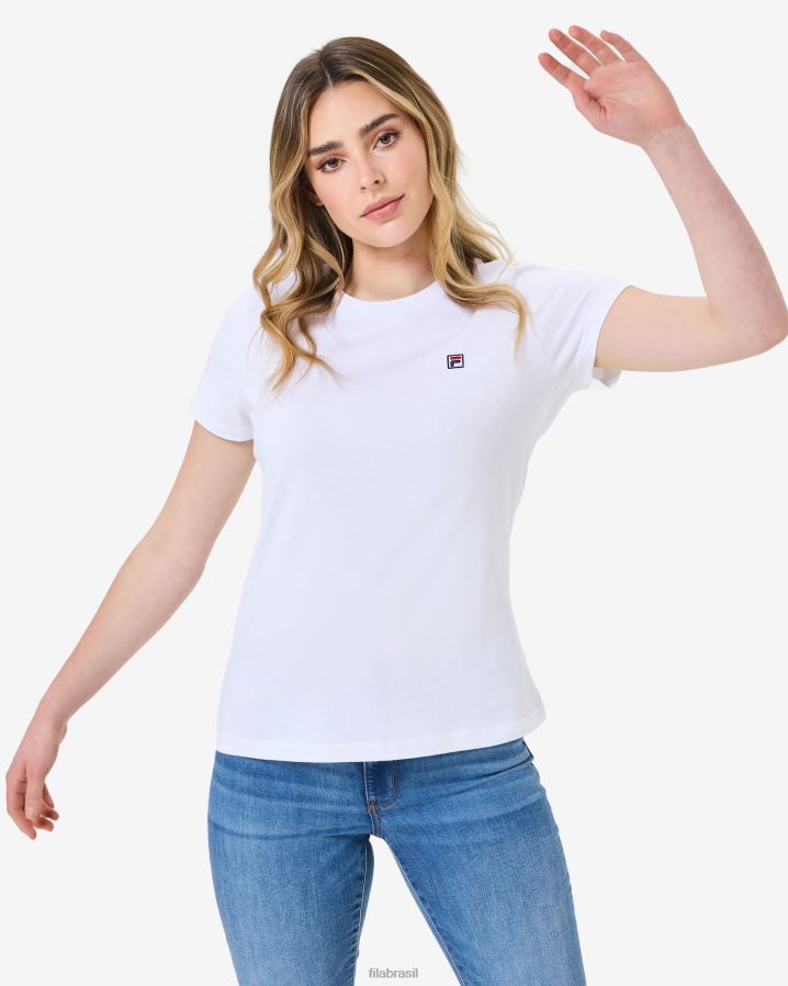 branco FILA camiseta fila volara badge 2.0 branca HXJFD2938