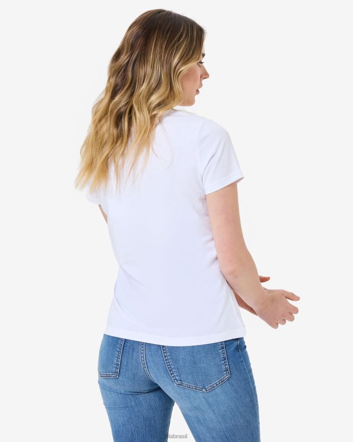 branco FILA camiseta fila volara badge 2.0 branca HXJFD2938