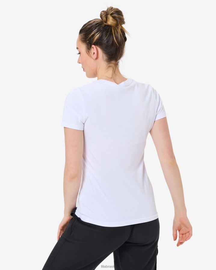 branco FILA camiseta fila yuna branca HXJFD2935