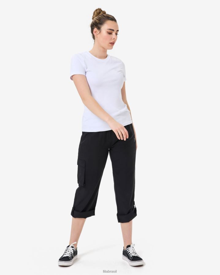 branco FILA camiseta fila yuna branca HXJFD2935