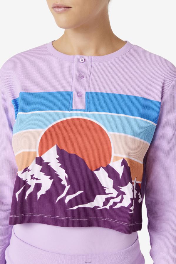 crocodilo/beterraba FILA croc/pbeet fila liza térmica henley HXJFD1461