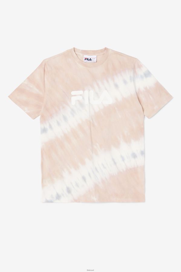 gardênia/bloco branco/belga FILA gardênia/branco/bloco belga alivia camiseta tie dye fila HXJFD1404
